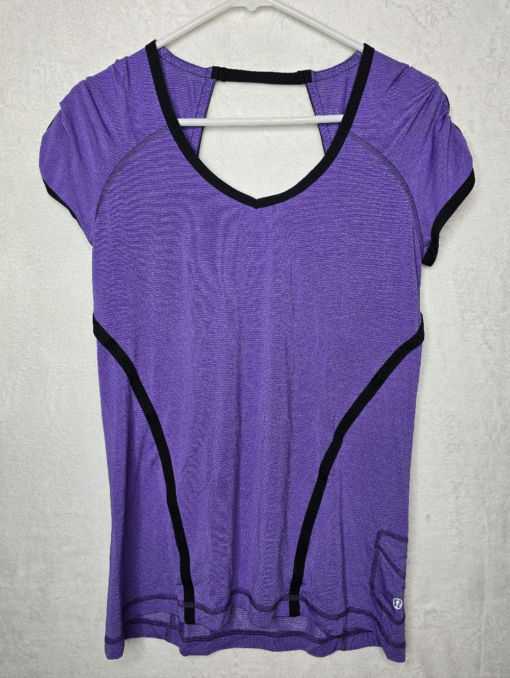 Lululemon Run Team Spirit Tech Short Sleeve Top Purple Size 8